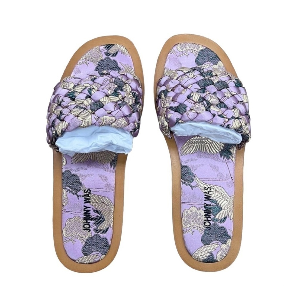 𝅺johnny Was Lilac Woven Sandals - Picture 4 of 7